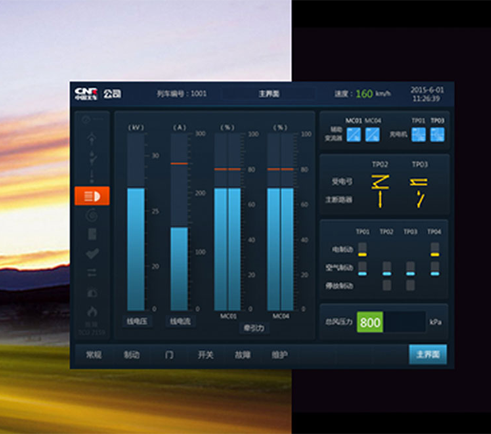 中國中車監控顯示屏界面設計及QT、Codesys、Fltk開發