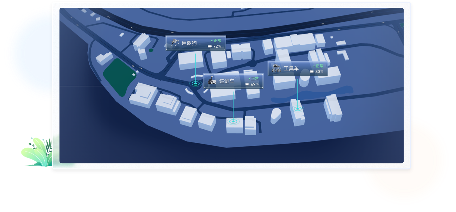 三維可視化UI設(shè)計(jì)：港仔機(jī)器人數(shù)字孿生系統(tǒng)3D地圖與設(shè)備實(shí)時(shí)監(jiān)控界面