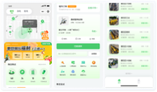 蘭亭妙微UI設計作品：小黃鴨電動車小程序首頁界面高清展示